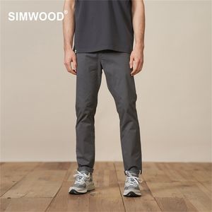 Spring Summer Tapered Pants Men Basic Comfortable Chinos Smart Causal High Quality Wardrobe Essential Trousers 220713