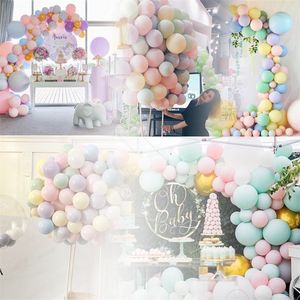 100pcsMacarons Latex Ballon Balony Birthday Party Candy Balloons Birthday Party Decorations Girl Boy Baby Shower Wedding Golobos T200612