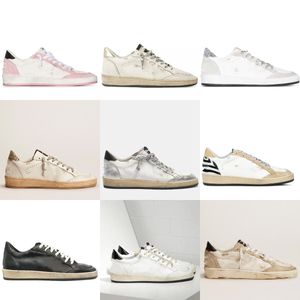 2022 Sneakers Superstar Do Old Dirty Sportschuhe Goldener Ball Star Sneaker Herren Damen Weißes Leder Hochwertige Luxus neue Mode und Stil Accessoires Freizeitschuhe