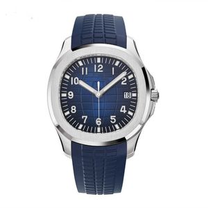 u1Relojes de calidad premium 40,8 mm 2813 Mecánico automático con esfera en relieve azul Superposición de vástago dorado con revestimiento brillante Digital para hombre Inoxidable