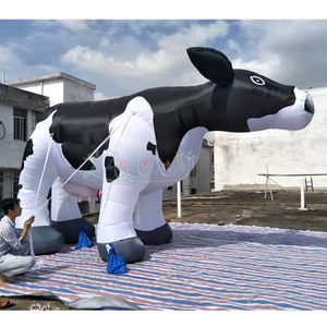Fabrika Tedarik Şişirilebilir Süt İnek Süt Sığır Hayvan Modeli Geçit Töreni/Mera Dekorasyonu Çin'de Yapıldı
