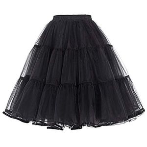 60cm uzunluğunda gelin partisi petticoat bel boyutu 60-100cm için kadınlar petticoat yaz krinolini ayarlayın çember yok