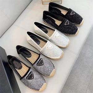 Mulheres clássicas vestido liso sapatos de alta qualidade designer mocassins diamante outono impressão feito à mão palha plataforma sapato senhora 100% couro pescador slides tamanho grande