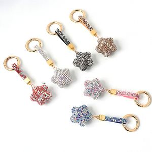 Diamond Star BeyChain Подвеска Beying Rhinestone Keychain Женская Сумка Украшения Ключ Цепочка Мода Аксессуары Ключ