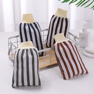 Striped Bath Gloves Double Sided Hammam Scrub Mitt Magic Peeling Glove Exfoliating Home Tan Removal Mitts Removal Kessa Exfoliate