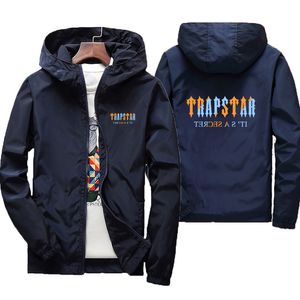2022 Дизайнерская мужская куртка Trapstar Весеннее осеннее пальто в стиле хип-хоп Модные куртки с капюшоном Спортивная ветровка Повседневная брендовая куртка Женская верхняя одежда Одежда 7xl