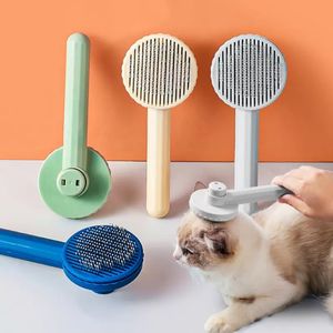 Pet Kedi Köpek Güzellik Araçları Fırça Kendini Temizleme Kediler için Slicker Fırça Kediler Köpekler Saç Çıkarır Çıkarma tarağı