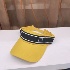 Siyah Beyaz Mektup Boş Üst Cap Rahat Yaz Visor Güneş Erkek Şapka Spor Kadın Golf Tenis Açık Plaj Kafa Snapback Beyzbol Şapkalar Sunhat