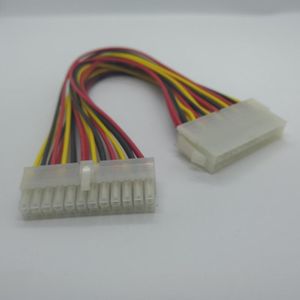 Компьютерные кабели разъемы ATX Power Scabless 24 -контакт мужского до самок удлинителя 24PIN для адаптеркомпьютера материнской платы на рабочем столе