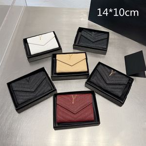 Mini tasarımcı cüzdan kare kısa cüzdan çantalar Gerçek Deri kartlık lüks bozuk para cüzdanı Zig Zag Desen Pileli Debriyaj Çantalar kadın erkek Top 2023 için