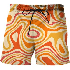 Moda masculina shorts 3d impresso praia verão confortável secagem rápida engraçado maiô roupas 220624