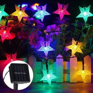Dizeler Güneş enerjili LED Yıldız Işıkları Peri Lamba Çelenk String Home Çocuk Doğum Günü Partisi Düğün Noel Dekorasyonları N1Y3LED