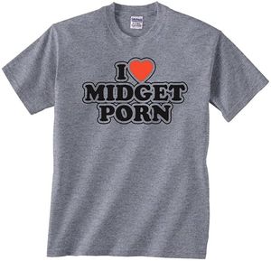 Cdgs играют хлопковые футболки мужские забавные футболки I Love Midget порно футболка новинка новинка для взрослых подарочная одежда вышитая красная футболка Love