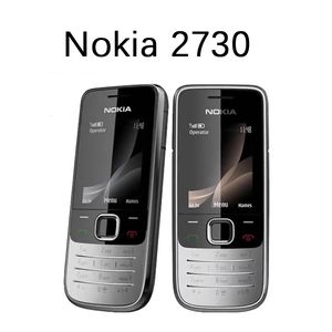 Orijinal Yenilenmiş Cep Telefonları Nokia 2730 GSM 3G WCDMA Desteği Çok Dilli Rusça Arapça İngilizce Klavye Kilidi Cep Telefonu