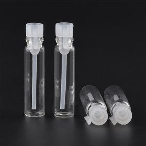 100 PCS 1 2 3 ML Empty Mini Glass Perfume Small Sample Vials Perfume Bottle Laboratory Liquid Fragrance Test Tube Trial Bottle 220711