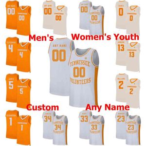 Tennessee Gönüllüler Koleji Basketbol Formaları John Fulkerson Jersey Kyle Alexander Brad Woodson Jalen Johnson Derrick Walker Özel Dikiş