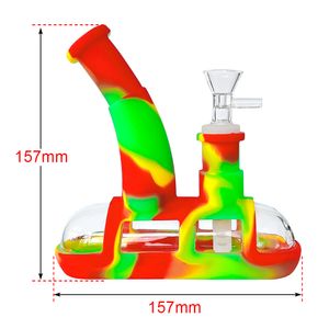 Кальяны Boat Dab Rigs с шарнирными водопроводными трубками диаметром 14,4 мм. Стеклянные бонги, аксессуары для курения, курительные трубки для оптовой продажи.