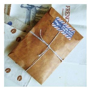 Подарочная упаковка Retro Old Color Lacqured Kraft Paper Envelope Poscard Sags Collect