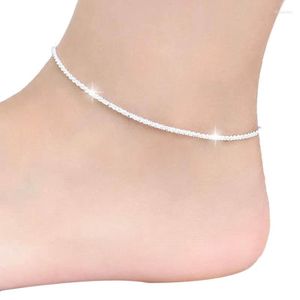 Anklets 2022 FashionThin Fine Sexy Anklet Ankle Shiny Chains For Women Girls Friend Foot Jewelry Leg Bracelet Barefoot Kirk22