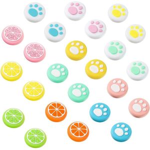 Controller di gioco Joystick 24 Pcs 2 Style Thumb Grip Caps Design carino Cover per tasti Controller per Switch Lite Joy-Con