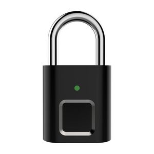 Akıllı başparmak izi kapı asma kilitler şarj edilebilir kapı kilidi parmak izi akıllı asma kilit USB anahtarsız hızlı kilidini açma nakliye 201013