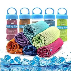 Açık Fitness Tırmanma Yoga Egzersiz Hızlı Soğutma Spor Havlu Mikrofiber Kumaş Hızlı Kuru Fiziksel Soğutma Buzlu Havlu C0801P07