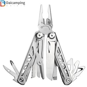 Daicamping EDC Multitool Plier Wire Cutter, Stainless Steel Outdoor Folding Knife, Multifunctional Camping Tools