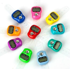 Electronic Timers Digital Finger Ring Tally Counter Hand Held Knitting Row Counter Clicker NEW Mini Point Marker LCD