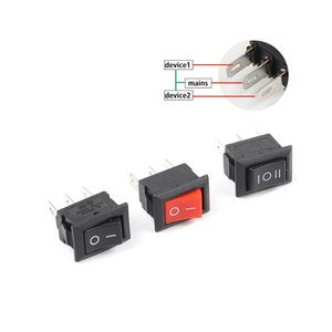 Switch Pin10x15mm KCD11Mini SPST 2/3 Posição Snap-In Boat Rocker Power Switches on-on/on-off-on 3a/250v Push SwitchSwitch