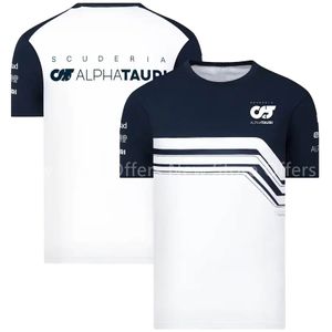 Мужские и женские футболки F1 Team Racing 2023 Scuderia Alpha Tauri Jersey Официальный сайт Униформа Формулы-1 Fan Party