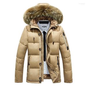 Parka da uomo all'ingrosso- Giacca invernale da uomo Parka di marca gratuita Cappotto da uomo imbottito di cotone spesso caldo 140hfx1 Luci22