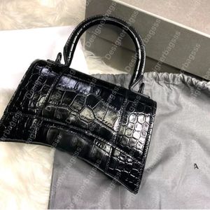 Tasarımcı Crossbody Bags Timsah Kabartma Omuz Çantası Satchel Kadınlar Lüks Messenger Çantalar Adam Mıknatıs Kapanması Kum Saati Küçük Çanta Arka Cep