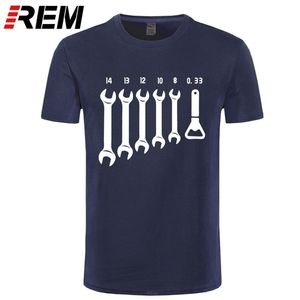 Rem vidalı açıcı mekanik tişörtler erkek araba düzeltme mühendisi pamuk tişört kısa kollu komik tişörtler üst tee erkek kıyafetleri 220527