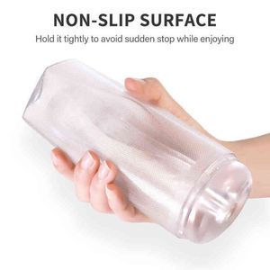 Nxy Masturbators Male Sex Toys for Men Realistic Anal Tight Tunnel Vacuum Sucking Adults Pocket Masturbation Cup 220428