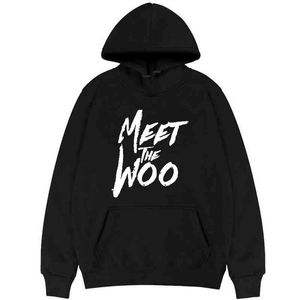 Pop Duman Hoodies Baskı Erkek Kadınlar Woo Rapçi Sokak Giyim Harajuku Sweatshirt Büyük Boy Krover Kız Giyim