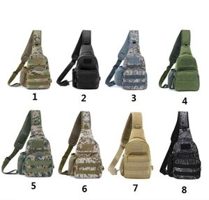 Askeri Camo Mini Göğüs Sling Torbaları Aşınma Dayanıklı Omuz Paketi Molle Taktik Crossbody Ordu Haberciler Çanta Kettle Tutucu Açık Hava Spor Seyahat Paketi