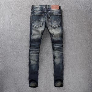 Erkekler Kot Dirweimon Sıradan Erkekler Düz İnce Pamuk Yüksek Kaliteli Denim Perakende Toptan Sıcak Pantolon