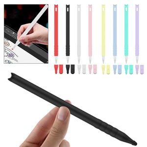 Silicone Replacement Cute Pencil Case Cases For Apple Pencil 2 1 iPad Tablet Touch Pen Stylus Cartoon Protective Sleeve Cover