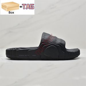 Terlik Lüks Terlik Adilette 22 Slayt Plaj Tasarımcı Sandalet Platformu Erkekler Kadın Ayakkabı Kutu Siyah Kemik Beyaz Sihirli Kireç St ST Desert Kum Flip Flops S J230525