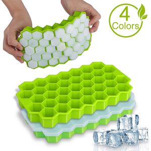 Ice Cube Maker Silicones Mould Honeycomb Tray Magnum Silicone Mold Forms Food Grade for Whiskey Cocktail 220617
