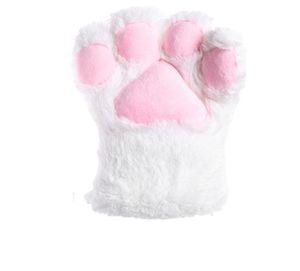 Cosplay Furry Cat Bear Pençe Eldiven Kurt Köpek Fox Claws Eldiven Anime Kostüm Aksesuarları Kadın Kızlar Peluş El Kapağı Mittens Noel Cadılar Bayramı Partisi