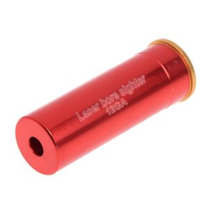 New Red Laser Pointer Bore Sight 12 Gauge Barrel Cartridge Boresighter For 12GA Shotguns Measurement Instruments