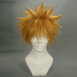 Bleach Kurosaki Ichigo Ağrı Kısa Cosplay Peruk Adam Erkek Isıya Dayanıklı Sentetik Saç Anime Kostüm Peruk L220802