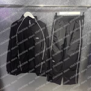 22ss Erkek Kadın Tasarımcılar Ceketler Paris Nakış Mektubu Kumaş Giysileri Streetwear Coats Giyim Uzun Kollu Erkekler Rüzgarlık Siyah S-L