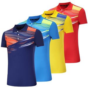 Polo gömlekler erkekler kısa kollu masa tenis formaları erkek golf tişörtleri özel takım badminton gömlek ping pong tişört koşan gömlek 220620