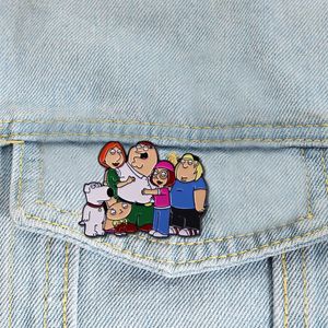 family members badge Cute Anime Movies Games Hard Enamel Pins Collect Cartoon Brooch Backpack Hat Bag Collar Lapel Badges
