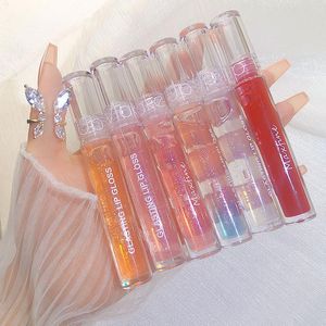 Espelho Água Lip Gloss Glaze Vidro Transparente Lip Oil Batom Líquido Duradouro à Prova D' Água Lipgloss Lipgloss Cosméticos a granel