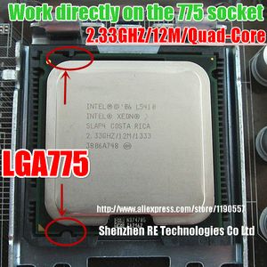 Четырехъядерный процессор Intel Xeon L5410 2,33 ГГц 12 МБ 1333 МГц Процессор работает на материнской плате LGA 775