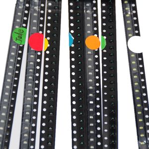 Wholesale-700pcs 0603 SMD LED Assortment Red/Green/Blue/Yellow/White/Emerald-green/Orange 100pcs each SMD LED 0603 Diodes Pack