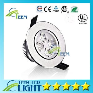 O poder superior do CE conduziu a lâmpada do teto 9W 12W conduziu o bulbo o bulbo de iluminação do ponto 110-240V conduziu abaixo o projector do downlight das luzes com movimentação